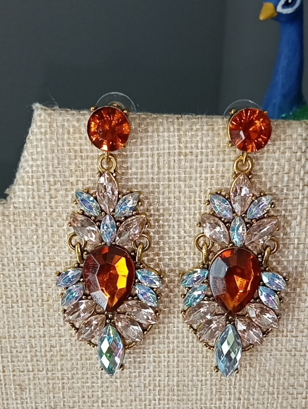 Formal Rhinestone Earrings - Picture 5 of 6